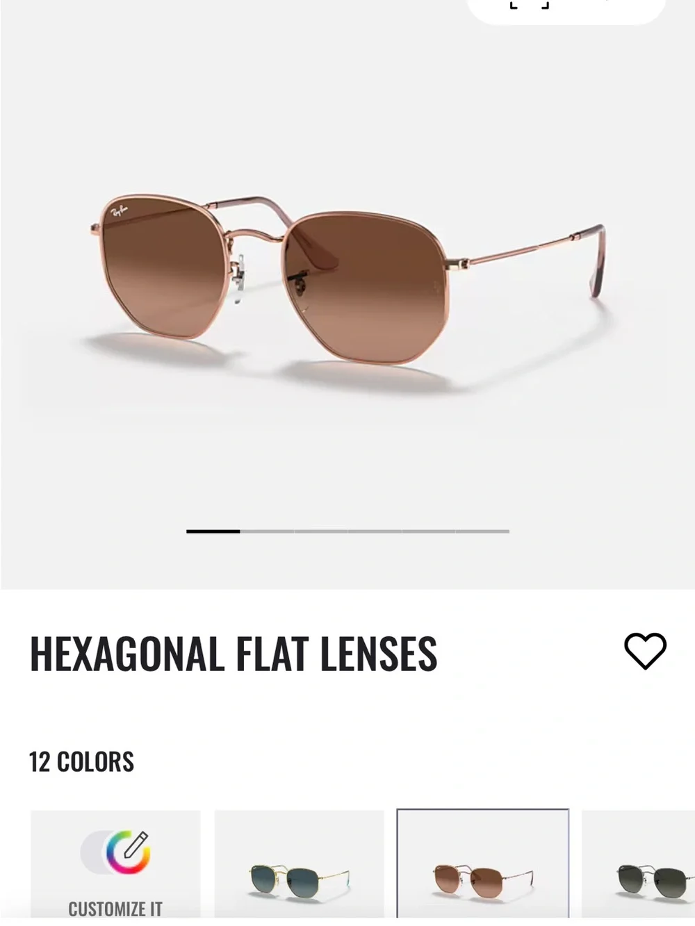 Ray-Ban copper rose